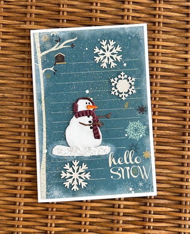 Snowman Christmas card