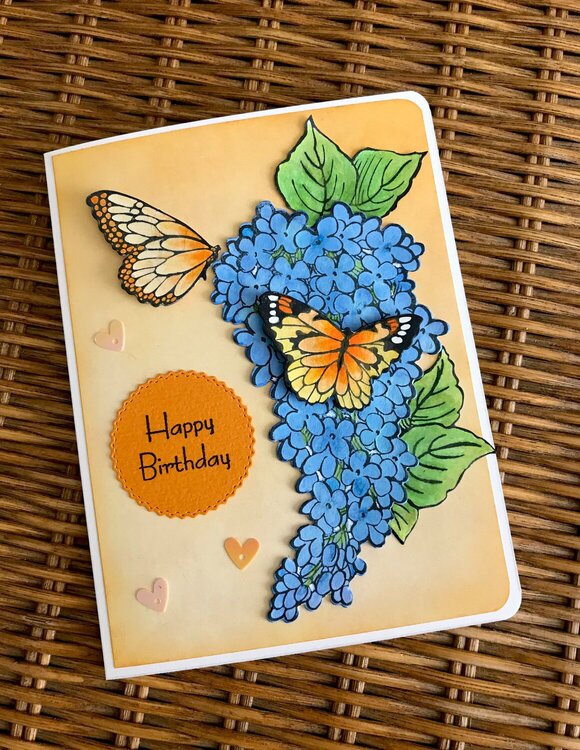 Lilac Happy Birthday Card
