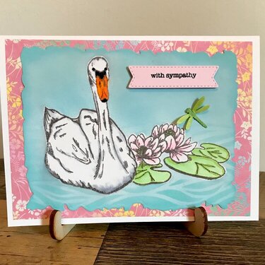 Swan Sympathy Card