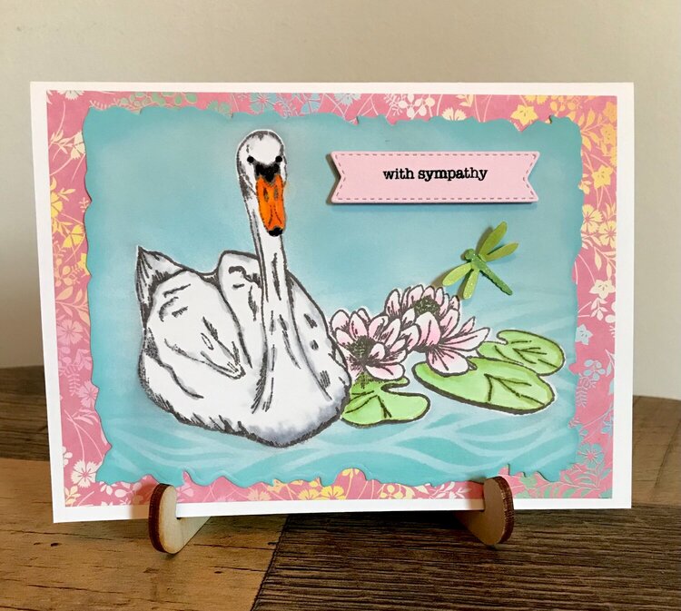 Swan Sympathy Card