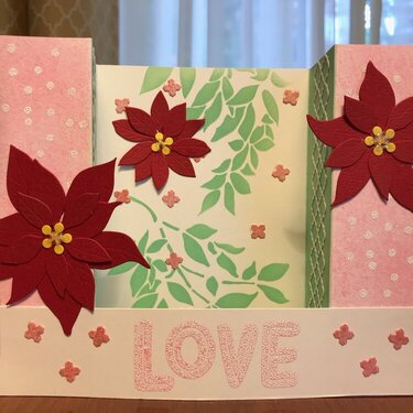 Poinsettias Card  - 1st submission Craft Roulette