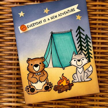 Campfire Critters Kids Card