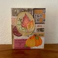 Fall Leaves and Pumpkin Card