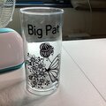 Lady Butterfly glass vase