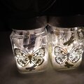 Butterfly glass jars