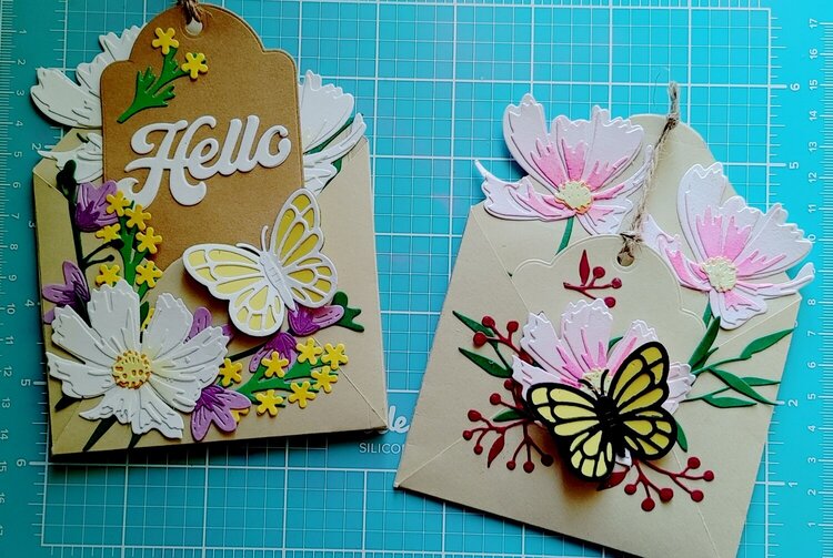 Envelope Card with removable tag