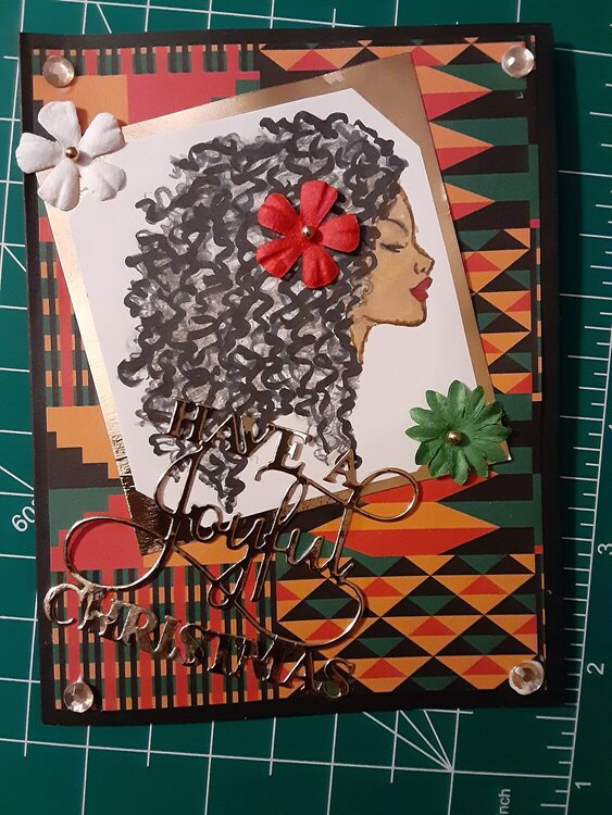 Afrocentric Holiday card