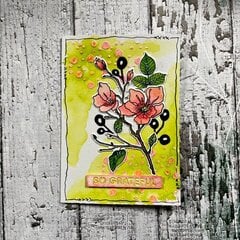 Beautiful Blooms blossom card 