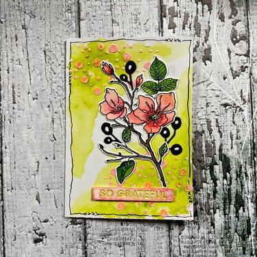 Beautiful Blooms blossom card 