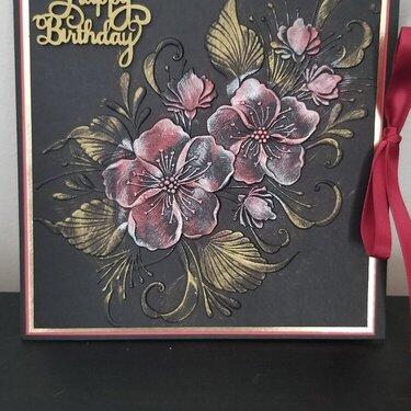 All cards using the Altinew 3d embossing folder  Decorative Florals.
