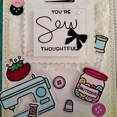 Sew thoughtful card