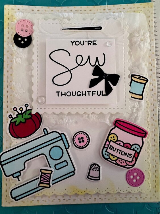 Sew thoughtful card
