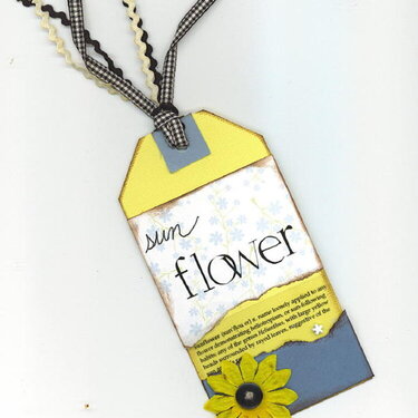 Sunflower tag