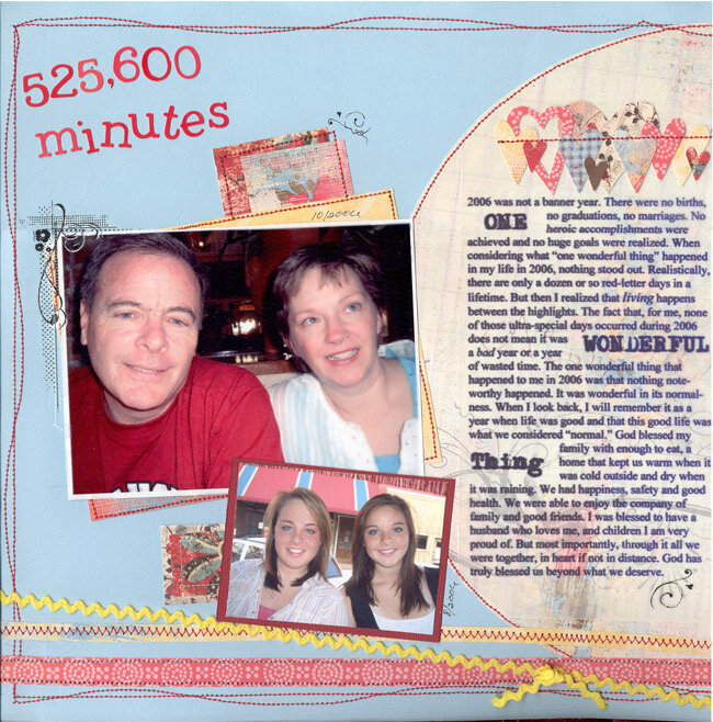 525,600 Minutes 525,600 Moments of Love (Left Page)