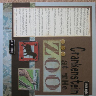 Crankenstein Left Page - E-Cut Challenge