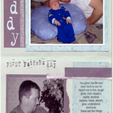 1st Fathers Day Card (inside)