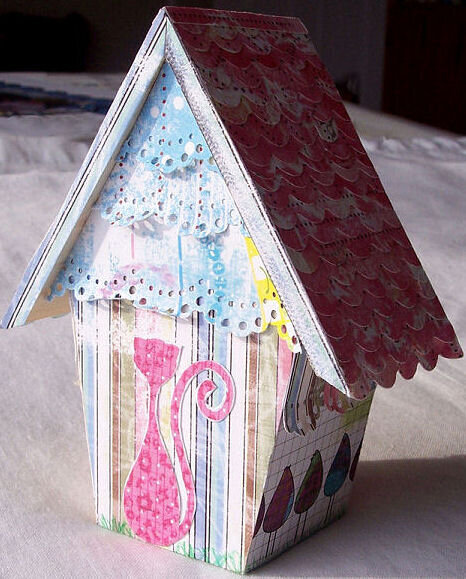 Bird House  Altered Spring Project - back