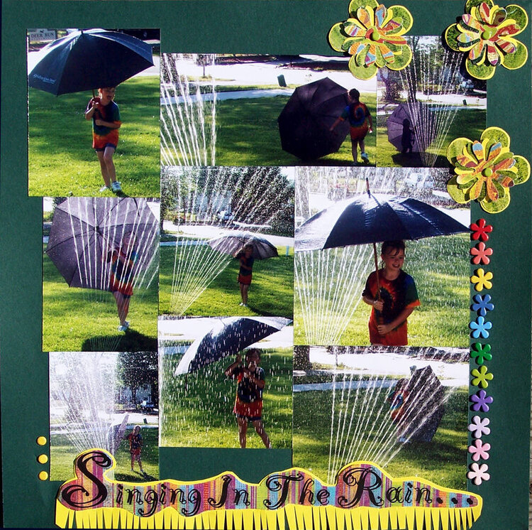 Fun In The Sprinker - Singing In The Rain
