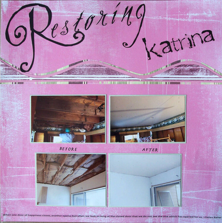 Katrina - Restoring