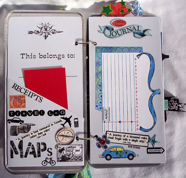 Travel Journal  License Plate Book - pg 1-2