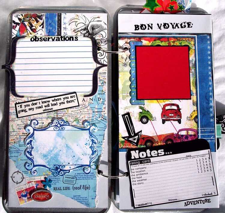 Travel Journal  License Plate Book - pg 3-4