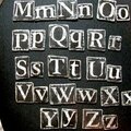 Chipboard Letters M-Z