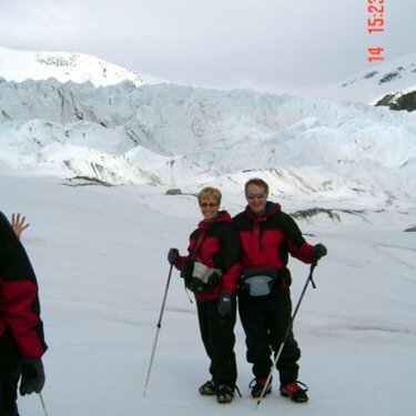 On the glacier
