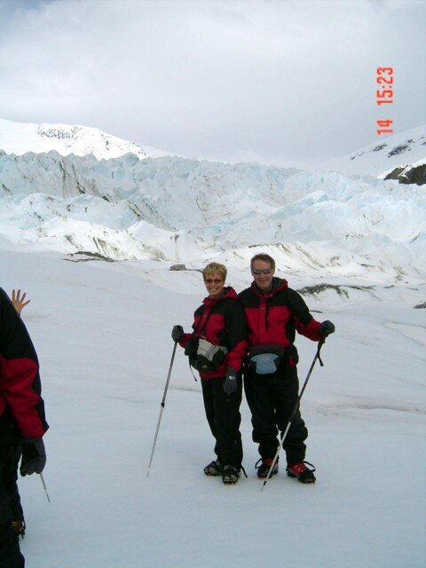 On the glacier