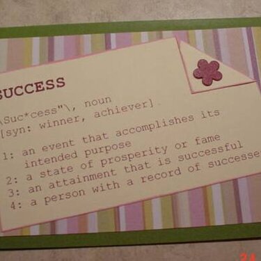 Success Congratulations Card