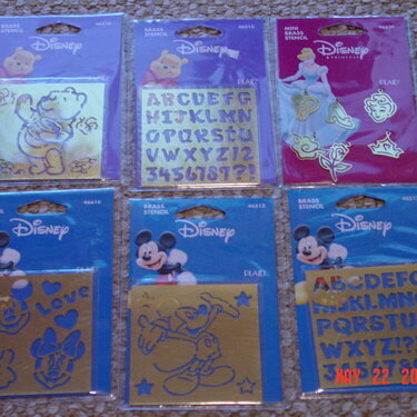 Disney Brass Stencils