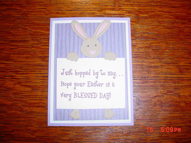 Quickutz Bunny Card
