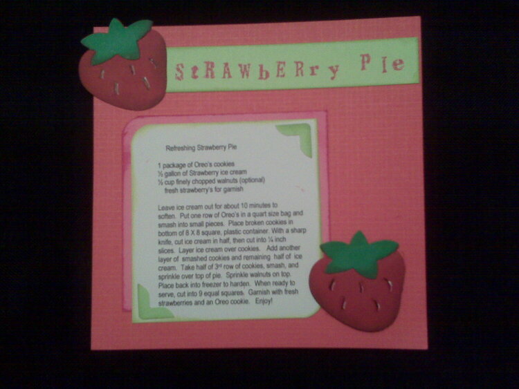 Strawberry pie recipe