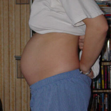 Pregnant belly 19.5 weeks