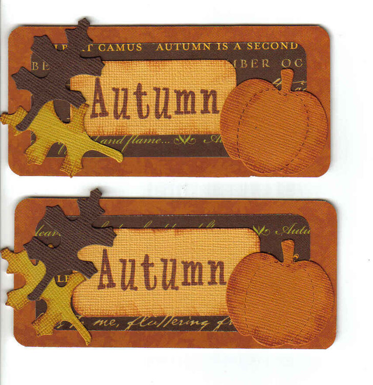 Autumn license plates