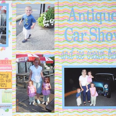 Antique Car Show and Ice Cream Treats