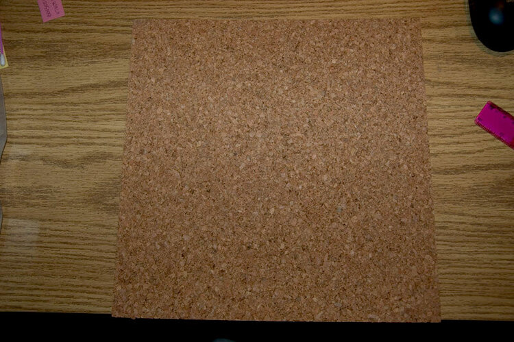 12x12 Felixable cork board .5 cm thick