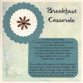 Breakfast Casserole recipe card