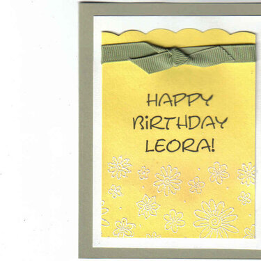 Happy Birthday, Leora!!