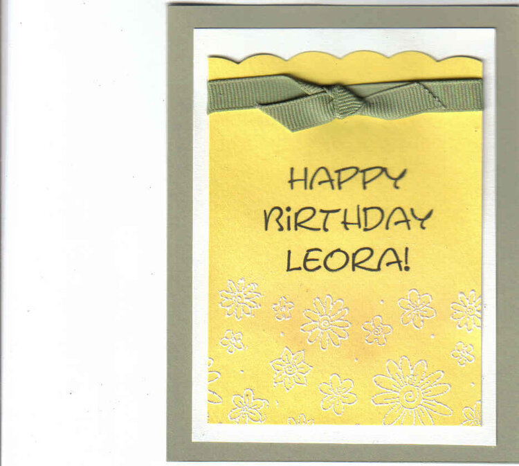 Happy Birthday, Leora!!