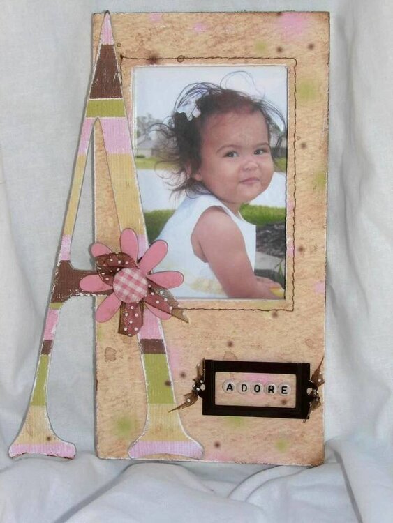 Altered Frame- Rusty Pickle Large Monogram