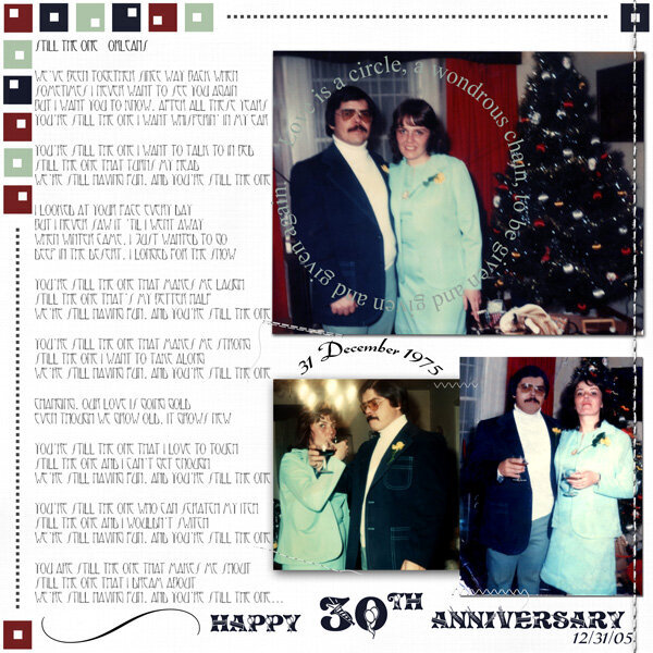 Happy 30th Anniversary, Mom and Dad!
