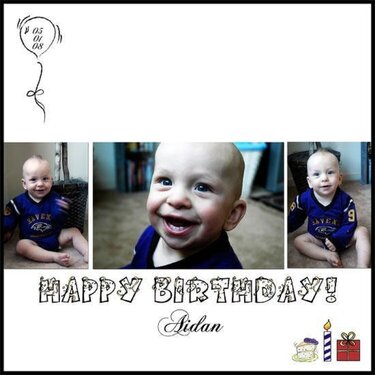 HAPPY 1ST BIRTHDAY, BABY BOY!!