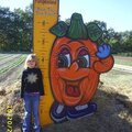 Emily at the pumpkin patch - 2006