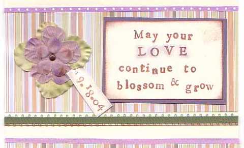 Love Blossom Wedding Card