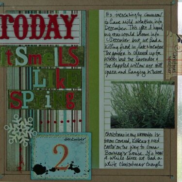 Journal Your Christmas Day 2 *Smells like spring*