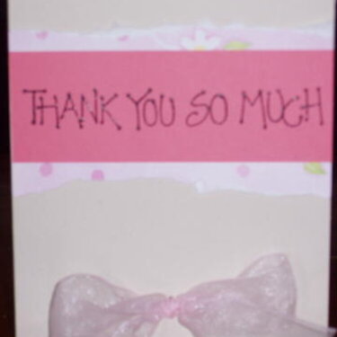 VERY simple thank you card