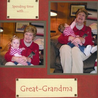 Spending Time With Great Grandma
