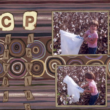 Cotton Picking - left