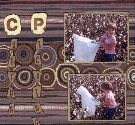 Cotton Picking - left