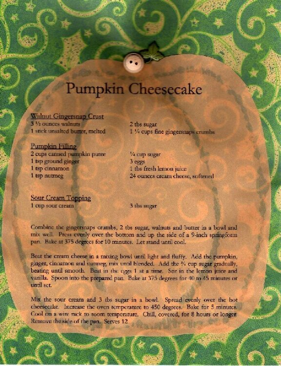 Pumpkin Cheesecake